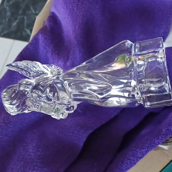 Mikasa Clear Crystal Angel Playing Violin Decoration Herald Collection Figurine - Picture 2 of 5